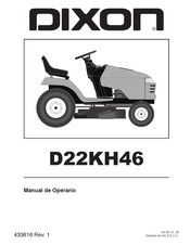 Dixon D22KH46 Manual De Operario