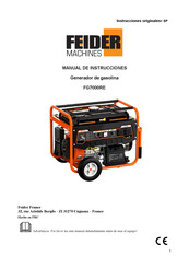 FEIDER Machines FG7000RE Manual De Instrucciones