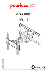 peerless-AV PA762-UNMH Manual Del Usuario