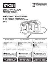 Ryobi OP407 Manual Del Operador