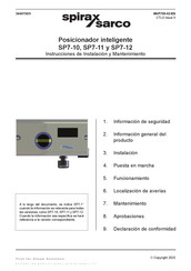 Spirax Sarco SP7-12 Instrucciones De Instalación Y Mantenimiento