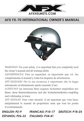 AFX FX-70 El Manual Del Propietario