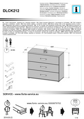 Forte DLCK212 Instrucciones De Montaje