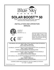 Blue Sky Energy SOLAR BOOST 50 Serie Manual De Instrucciones