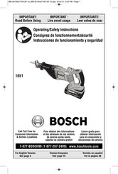 Bosch 1651 Instrucciones De Funcionamiento Y Seguridad
