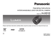 Panasonic Lumix H-X012E Manual Del Usuario