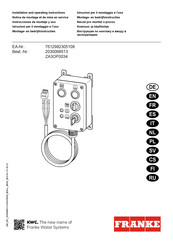 Franke KWC ZA3OP003 Instrucciones De Montaje Y Uso