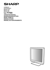 Sharp LL-T17D3 Manual De Funcionamiento