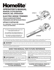 Homelite UT44111 Manual Del Operador