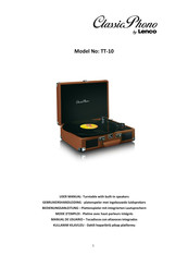 Lenco ClassicPhono TT-10BN Manual De Usuario