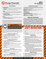 Chicago Pneumatic CP874 Manual De Instrucciones