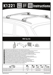 Yakima K1221 Instrucciones De Montaje