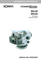 Sokkia PowerLevel SDL50 Manual Del Operador