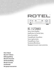 Rotel RC-1572MKII Manual De Instrucciones Original