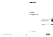 Sony VPL-VW290 Manual De Referencia Rápida