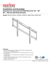 PEERLESS Mounts Smartmount SF650-S Instalación Y Montaje