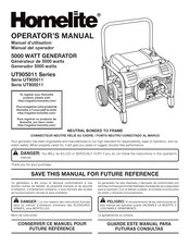 Homelite UT905011 Serie Manual Del Operador