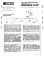 Delta T14481 Serie Manual De Instrucciones