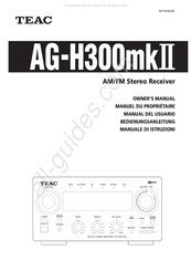 Teac AG-H300mkII Manual Del Usuario