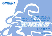 Yamaha RHINO YXR660F Manual Del Propietário