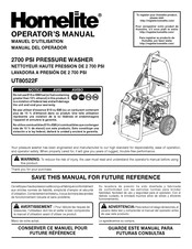 Homelite UT80522F Manual Del Operador