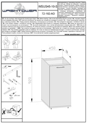 WASHTOWER WSUS45-10-S 72-182-AO Instrucciones De Montaje