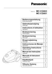 Panasonic MC-CG661 Instrucciones De Manejo