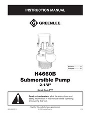 Greenlee H4660B Manual De Instrucciones