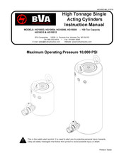 BVA Hydraulics HG10004 Manual De Instrucciones