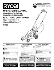 Ryobi P1108 Manual Del Operador