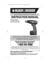 BLACK&DECKER CDC1440 Manual De Instrucciones