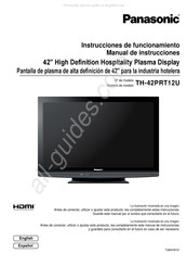 Panasonic TH-42PRT12U Instrucciones De Funcionamiento