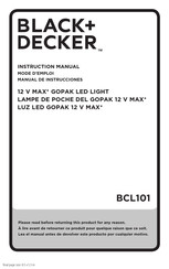 Black and Decker BCL101 Manual De Instrucciones