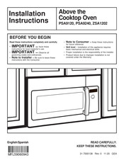 GE ZSA1202 Instrucciones De Instalación