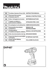 Makita DHP487Z Manual De Instrucciones