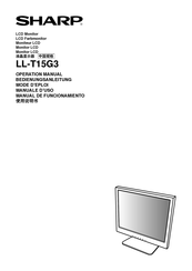 Sharp LL-T15G3 Manual De Funcionamiento