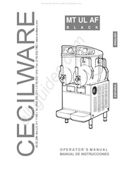 Cecilware MT-2-ULAF Manual De Instrucciones