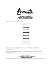 Avanti CBC112Q0WG Manual De Instrucciones