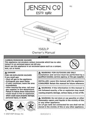 Jensen 1582LP Manual Del Propietário