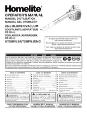 Homelite UT26BVL3EMC Manual Del Operador