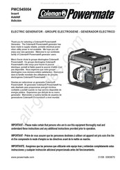 Coleman Powermate PMC545004 Manual De Instrucciones