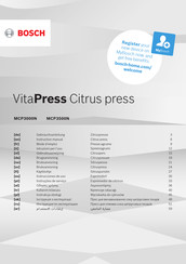 Bosch VitaPress MCP3500N Instrucciones De Uso