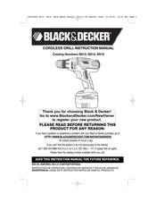 Black and Decker SS12 Manual De Instrucciones