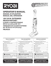 Ryobi PBLRC25 Manual Del Operador