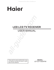 Haier LET32T1000HFM Manual De Usuario