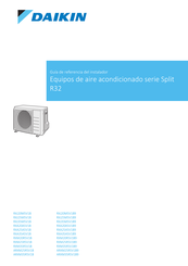 Daikin RXA35A5V1B9 Guía De Referencia Del Instalador