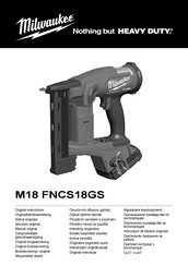 Milwaukee M18 FNCS18GS-0X Manual Original