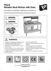 TP Toys TP613 Instrucciones De Montaje, Mantenimiento Y Uso