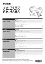 Canon imagePROGRAF GP-4000 Guía Rápida