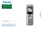 Philips VoiceTracer DV T2010 Manual Del Usuario